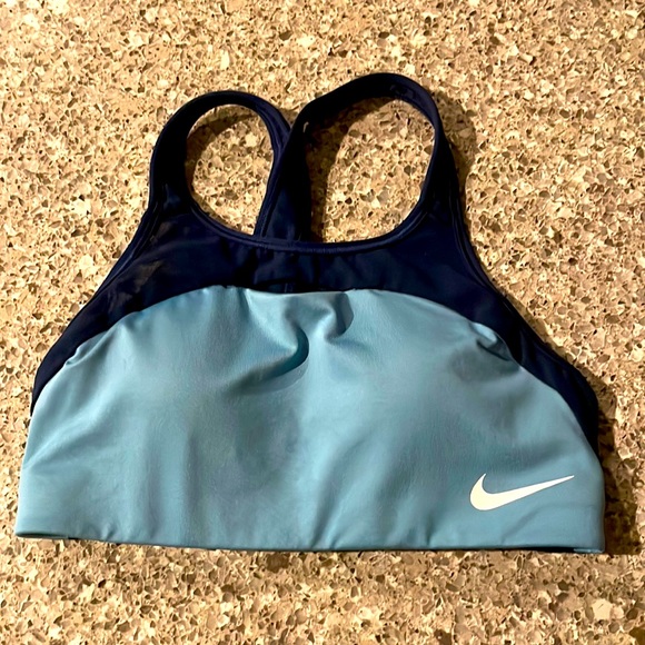 Nike Other - NIKE Swoosh Ultra Breathe Sports Bra Blue Size Small